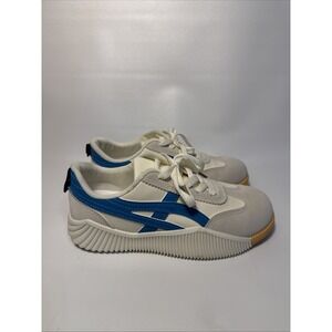 De Florence Sneakers Womens US 6 EUR 36.5 Italy Blue White Low Top Casual Shoes